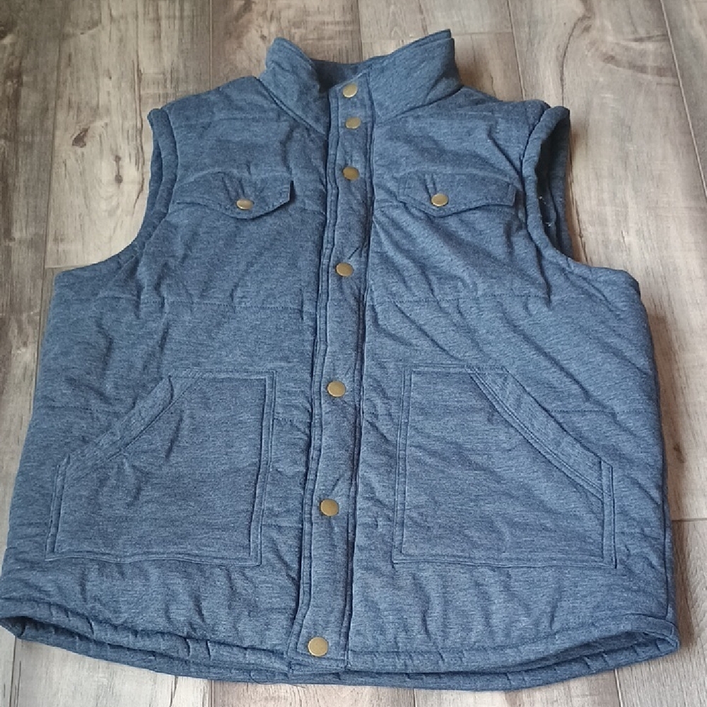 Mossimo Supply Co. Blue Quilted Vest